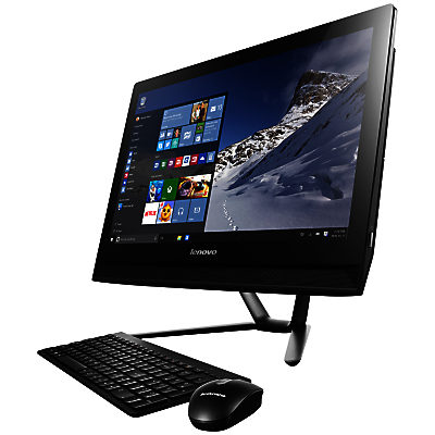 Lenovo C40 All-In-One Desktop PC, Intel Core i3, 8GB RAM, 1TB, 21.5  Black